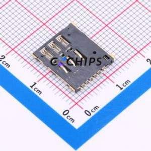 NOS11-S1F1-2000-A SIM Card Connector SMD Connector Plug-In Type Nano SIM Card Card Holder With Card Detection - Product Image 2