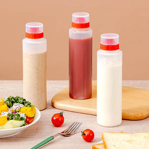 ขวดบีบสามรู ขนาด 500 มล. สำหรับใส่ซอสสลัด ใช้กับเครื่องล้างจานได้ เหมาะสำหรับใช้ในครัว - Product Image 4