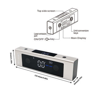 Règle <span class=keywords><strong>d</strong></span>'<span class=keywords><strong>angle</strong></span> SHAHE avec laser <span class=keywords><strong>de</strong></span> ligne droite, règle <span class=keywords><strong>de</strong></span> <span class=keywords><strong>mesure</strong></span> <span class=keywords><strong>d</strong></span>'<span class=keywords><strong>angle</strong></span> avec marquage lumineux rouge bidirectionnel, chercheur <span class=keywords><strong>d</strong></span>'<span class=keywords><strong>angle</strong></span> à double écran - Product Image 3