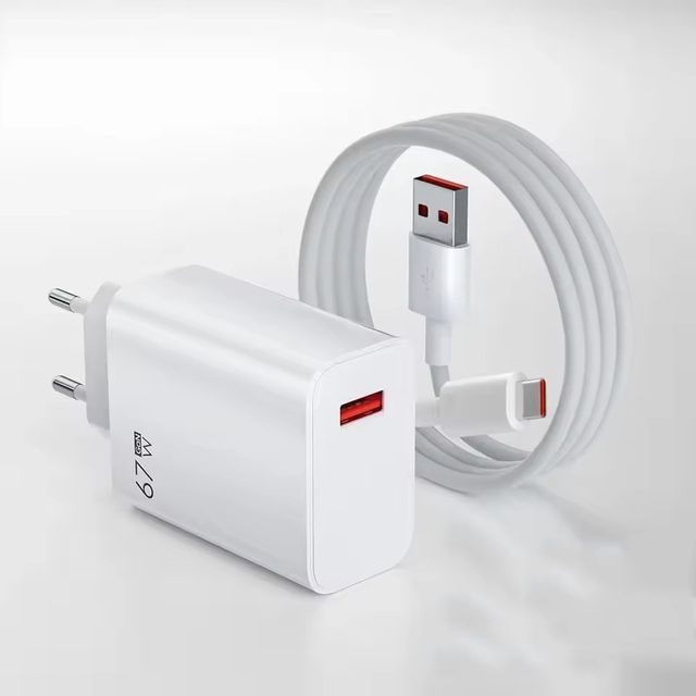 67W Charger Turbo Fast Charge EU/US Adapter Usb Type C Cable for Redmi Note Pro Mi 13 Lite K60 K60E K50 CIVI 3 2