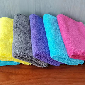 वार्प बुनाई माइक्रोफाइबर सफाई कपड़े 300gs कार रसोई कई रंगों को पॉलिश करता है - Product Image 3