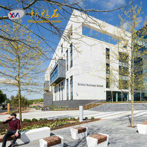 Nuevo Banco Artístico de Hormigón con Incrustaciones de Madera para Paisajismo Exterior - Product Image 3