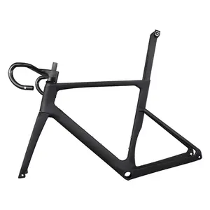 ICAN Carbon Bicycle Frame All内部ケーブルバイクフレームDisc Road FrameためRoad Bicycles 46/49/52/54/56/58センチメートル