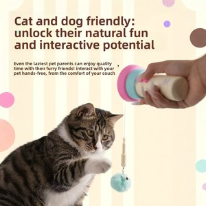 Electric Cat Toy Launcher One Click <strong>Shoot</strong> Retractable Cat Exercise Toy Lazy Automatic Cat <strong>Wand</strong> for Indoor Cats - Product Image 3