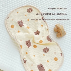 Panno in cotone per neonati, salvietta anti-vomito, pettorina in garza con cartoni animati e asciugamano per la saliva del <span class=keywords><strong>neonato</strong></span> - Product Image 2