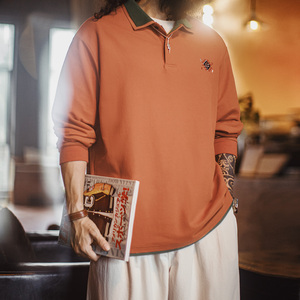 Sudadera Maden para Hombre, Polo, Tallas Grandes, Estilo Retro, Colorblock, Ropa de Trabajo, Camisa Henley Navajo de Manga Larga, Jersey de Punto, Otoño, RTS - Product Image 2
