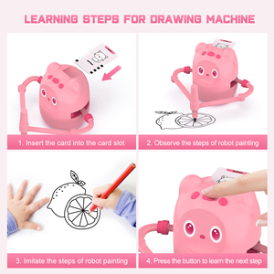 <span class=keywords><strong>Robot</strong></span> <span class=keywords><strong>de</strong></span> <span class=keywords><strong>Dessin</strong></span> Automatique Magique, Jouet Éducatif STEM pour Enfants <span class=keywords><strong>de</strong></span> 3 à 12 Ans, Tutor Artistique Interactif Rechargeable en ABS, Personnalisation OEM ODM - Product Image 5
