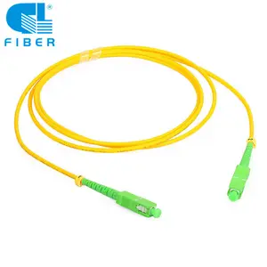 Best price SCAPC Bend Insensitive G657A2 LSZH PVC Jump Cable 1m SM 9/125 SX Blue/Green fiber optic patch cord