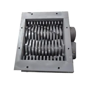 Customized double shaft metal shredder crusher machine box shredder blade part