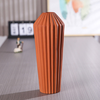 Vase en céramique rustique de salon décoration Vase à fleurs en terre cuite pour Vase de décoration intérieure