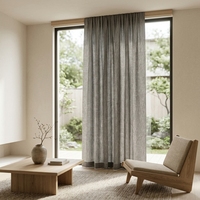 Tissu tissé uni teint, résistant à l'abrasion, poids lourd 520 GSM, aspect lin, pour revêtement de canapé et mobilier