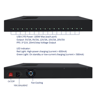 16-poorts PD Type-C PD 3.0 oplaadstation 100W max. per poort snellader voor tablet, telefoon, computer, laptops, zakelijk en industrieel gebruik