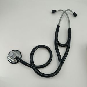 KT-118A Single-Sided Adult <b>Stethoscope</b> Silver Head and Ear Hook Manual Made of Durable Metal - Product Image 1