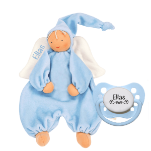 Käthe Kruse Pañuelo de Abrazo Gugguli Ángel con Nombre + NIP Chupete con Nombre Love - Product Image 2