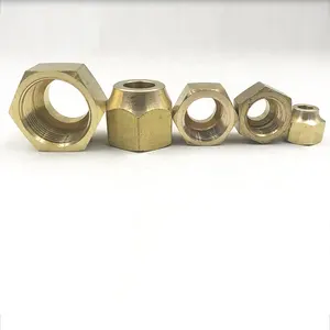 CNC equipment Brass nuts 3/8in fittings in air conditioning system for AC parts