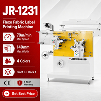 Imprimante flexographique à ruban JR-1231 stable et performante, conforme aux normes CE, pour l'impression d'étiquettes flexo sur satin, nylon et vêtements