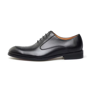 Zapatos Oxford de cuero genuino para hombre, estilo italiano de alta gama, con cordones, impermeables, hechos a mano, para boda, color verde olivo. - Product Image 1