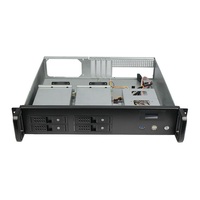 2U 4 Hot Swap Bays 19 pulgadas Montaje en rack Industrial Pc Chasis Mini Itx Server Chasis