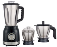 Nuevo Diseño 3 en 1: Procesador de Alimentos, Licuadora y Exprimidor de Acero Inoxidable con Motor de 850W y 3 Velocidades para Uso Doméstico y Hotelero
