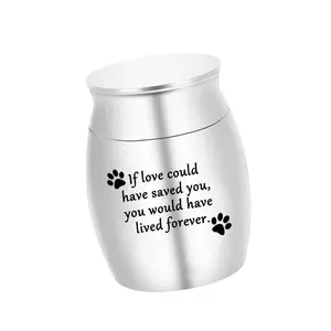 Wholesale Cheap Price Stainless Steel Pet Dog Funeral Cremation Urn For Ashes