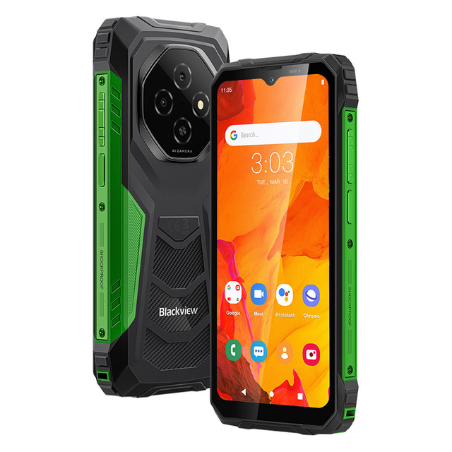 In Stock Blackview Fort 1 Rugged Phone IP68 IP69K 810H 10000mAh Big Battery Robust Rugged Wholesale Smartphone