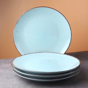 Fournisseurs de vaisselle en céramique, vaisselle d'hôtel, assiettes vertes en céramique, assiettes personnalisées avec logo, assiettes en porcelaine pour les événements de restaurant - Product Image 2