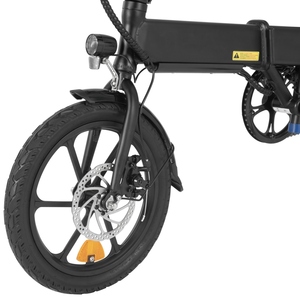 Vélo électrique pliable DYU, vélo électrique portable DYU 16 pouces, vélo de ville avec panier et porte-bagages arrière - Product Image 5