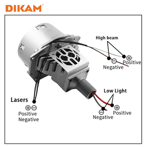 2024 nuovissima lente del proiettore a led a bulbo bi da 3 pollici lente blu 50w ad alta potenza luce per auto <span class=keywords><strong>h4</strong></span> h7 9005 prese 9005 - Product Image 4