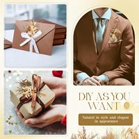 Buket Bunga Kering Buatan Tangan Gaya Boho Rustic Mini untuk Pernikahan Ulang Tahun, Dekorasi Vas, Kerajinan DIY, Boutonniere Foto, Grosir