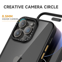 Coque de protection antichoc en silicone pour appareil photo, accessoires pour iPhone 16 15 13 12 Pro Max Plus