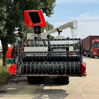 Moissonneuse-batteuse à chenilles ouverte 100 CV, intégration de la coupe et du battage pour usage agricole
