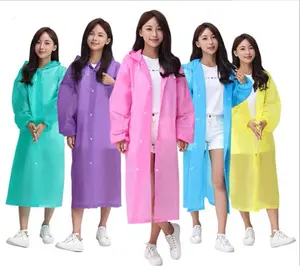 Imperméable en EVA pour femmes, taille XL, poncho, imperméable jetable en plastique pour la randonnée et les voyages en plein air - Product Image 1