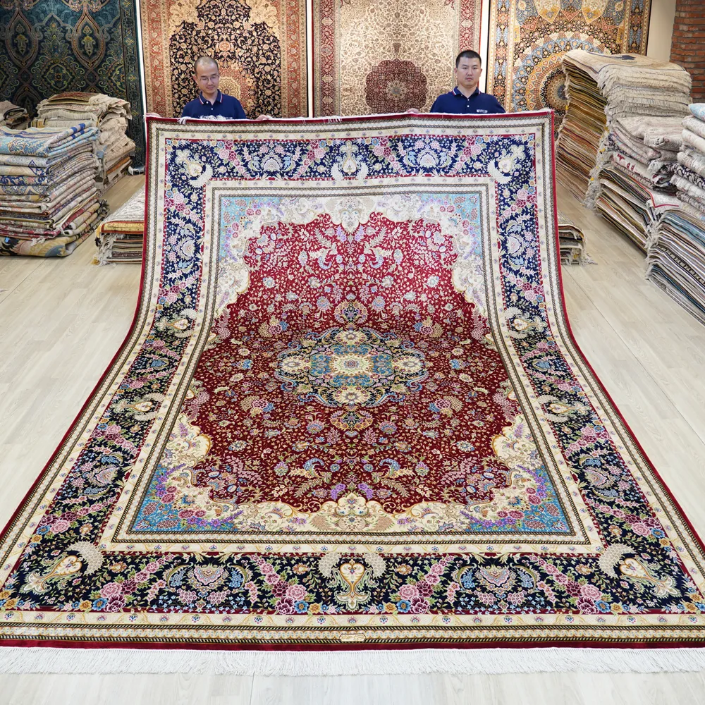 9x12ft Turkey Belgium Bohemian Handmade Art Istanbul Pure Persian Silk Rug