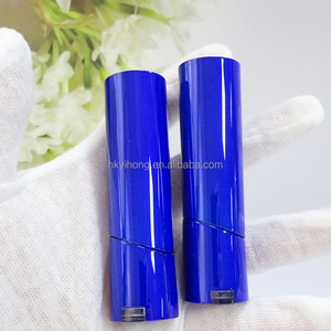 Tubes de Rouge à Lèvres en Plastique de Luxe, Logo Personnalisé, Marque Privée, OEM, Tubes Vides Bleus Biseautés pour Rouge à Lèvres - Product Image 3