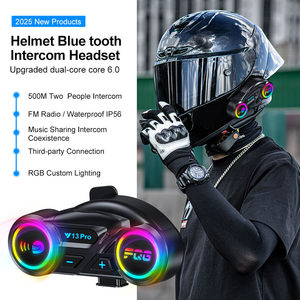 Y13 Pro rảnh tay 2 người 500m xe đạp intercom cho biker Mũ bảo hiểm tai nghe với trợ lý bằng giọng nói kết nối điện thoại cho đi xe đạp - Product Image 4