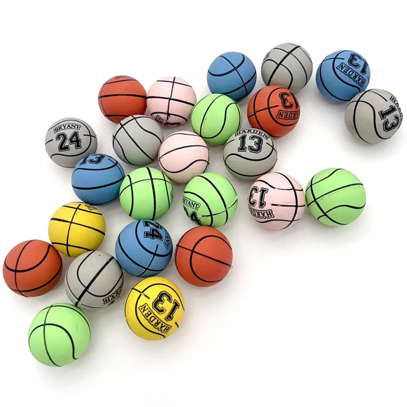 90mm Gummi korb Ball Mini Zoll Werbung, Förderung, Unterschrift Basketball Geschenk Büro Dekompression Spielzeug ball, Fußball