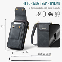 Volledige bescherming PU lederen crossbody portemonnee telefoonhoes streetwear voor iPhone Huawei Google Samsung Xiaomi telefoons
