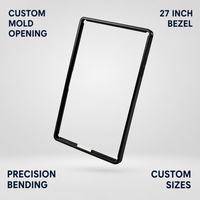 Cadre en aluminium sur mesure pour écran de télévision ou moniteur 27 pouces, boîtier extérieur, extrusion, moulage, ouverture OEM