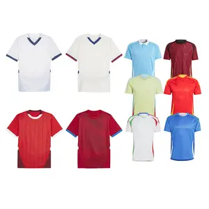 England Euro 2024 Jersey Poland Euro Lewandowski Factory Wholesale Custom Your Brand Logo Football Club Team Jersey Set