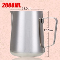 Tasse à Latte Art en Acier Inoxydable avec Logo Personnalisable et Multi-Capacités pour Hôtels et Restaurants