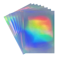 El mejor papel adhesivo holográfico de vinilo de inyección de tinta imprimible de 8,5x11 pulgadas tamaño A4 impermeable