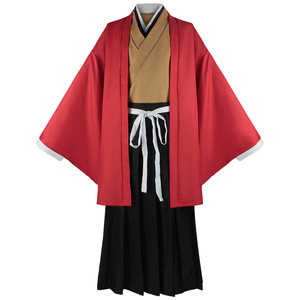 Kimono de cosplay Demon Blade Yoriichi Tsugikuni, costume rouge et noir, tenue de jeu de rôle anime, uniforme de style urbain automne 2023 - Product Image 4