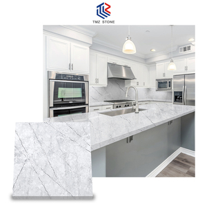 แผ่นควอตซ์6014 Austin หินสีขาวสำหรับโครงการปรับปรุงห้องครัว - Product Image 2