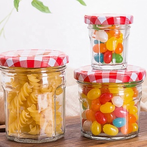 Vente flash : pot de conservation en verre Bonne <span class=keywords><strong>Mama</strong></span> de 200 ml et 380 ml, pot en verre transparent vide avec couvercle à visser, faible MOQ - Product Image 2