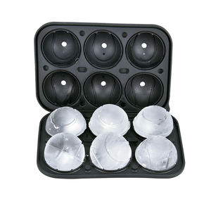 BHD personalizado 3D pelota de <span class=keywords><strong>tenis</strong></span> bandejas de cubitos de hielo molde portátil de silicona para Hacer bolas de hielo para cócteles y Bourbon sin BPA - Product Image 4