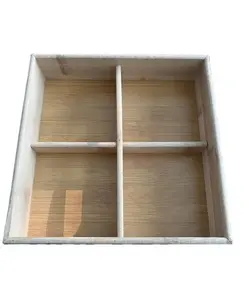 Four Compartment Bamboo Tray for Snacks, Peanuts, Sunflower Seeds, Candies, Appetizer During Chinese Wedding Proposal Ceremony