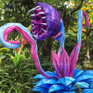 โคมไฟดอกไม้ผ้าไหมกันน้ำแบบ LED ราคาโรงงาน สำหรับทัวร์กลางคืนในสวนพฤกษศาสตร์ - Product Image 1