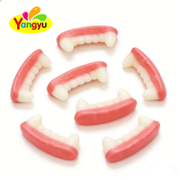 Bonbons gélifiés amusants en forme de dents, en gros, grand format, saveur fruitée