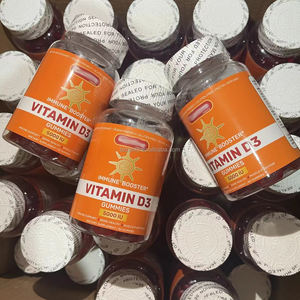 ויטמין D3 גומי על בסיס פקטין ויטמין D לעיסה 5000 IU תוספת למבוגרים עצם בטעם כתום טבעי - Product Image 6