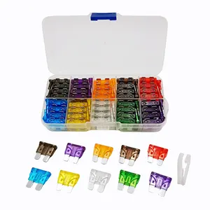 2A 3A 5A 7.5A 10A 15A 20A 25A 30A 35A Car Fuse Mini Micro Standard medium large blade fuse Automotive fuses kit